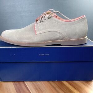 Sebago‎ Norwich Oxfords Mens Shoes Sz 9 M Taupe Bison Leather Suede B810308